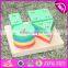 Hot sale preschool geometry shape sort toys wooden baby blocks W13D107