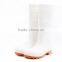 white upper rubber nitrile sole oil resistant PVC safety work boots