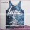 Mens New Arrival Custom Sublimation Gym Vest 3D Printing Tank Top