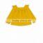 Guaranteed Quality Poplin Toddler Girls Plain ShirtsCotton Long Sleeve Baby Blouses With YokeFashion Back Buttons Girls Tops
