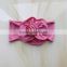 bulk buy from china hot sale girl fashion girl gingham ribbon bow baby hair accessories headbands