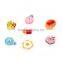 Resin Embellishments At Random Food Pattern