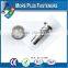 Made In Taiwan Special Screw Pan Head No 3 Square Drive Tapping Screw Type 17 Flat Top Pan Head with Knurl