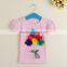 wholesale cute baby girls cotton t shirt with lovely designs,boutique toddlers short sleeve t shirt MC6012103