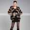 SJ075-01 Thick Knit High Quality Fashion Design Ladies Rabbit Fur Jackets