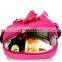 Red Color Kids Unique Design Shoulder Plush Toys Backpack