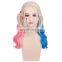 Wholesale fashion women wigs cosplay Suicide Squad Harley Quinn wigs for sale MFJ-0045