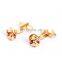 Fashion Jewelry 18k Gold Plated Cufflinks High End Metal Knot Cufflinks