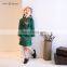 XXLF180 red high neck long sleeve knee length kids party wear dresses evening gowns for girls
