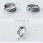 Latest Design Open Multi Leaf Vintage Black Chunky Ring in Vintage Silver