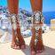 5 Colors Best Selling Crystal Jewelry Barefoot Sandals Fashion Hand Chain Jewelriy Colorful Anklet with Toe Ring