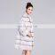 Women's Whole Mink Fur Outerwear Luxury Coat with Stand Collar Overcoat