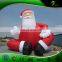 20 Feet Christmas Decoration Giant Inflatable Santa Balloon , Inflatable Big Sitting Santa Model for Outdoor advertising