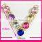 wholesale cheap slipper decoration colorful acrylic rhinestone bikini connector