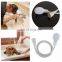 Shower Head with Slip On Spout Bath and Shampoo Spray Faucet-to-Shower Converter Pet Handheld Showerhead, White