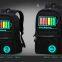 Intelligent voice control dazzle color flashing lights school students led backpack bag for men and women