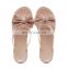 Best selling women pinch bow jelly sandals shoes and slippers fashion women's diamond slippers