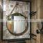 round decorative bath hanging cosmetic mirror deco wall metal framed