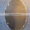 gold color antique plastic frame mirror for supper market supply