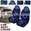 Blue Skull Car Seat Cover Front Rear Seat Covers Protector Interior Universal Cushion Cover for Toyota VW BMW Ford Mazda Hyundai