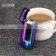 Top Quality Fancy Design Battery Indicator Display Rechargeable USB Double Arc Lighter