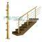 A158 Ss Round Tube Balustrade Stair Stainless Steel Gold Pipe Railing Handrail Design