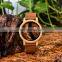 BOBO BIRD Leather Strap Wooden Watch Wood Resin Design Wristwatch for Men Couple Watches Customize Gift OEM
