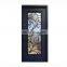 Ornamental exterior galvanized single wrought iron french doors