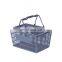 K&B hot sale wholesale small plastic supermarket shopping basket with handle