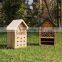 natural wood standing insect hotel wooden insect bamboo bee hives house nesting for bees