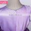 2015 new fashion purple satin bridesmaid dress