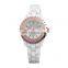 SKONE 7242 Luxury Elegant White Black Ceramic Lady Watches Fashion Women Rhinestone Quartz Wristwatch