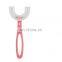 Manual Silicone Baby Toothbrush Children U Shape Replacement Oral Care Cleaning Brush Kids Tooth Cleaner
