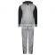 Full Customized Made Cheap price winter men's stand collar jacket and jogger fleece tracksuit set street wear