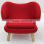 replica fiberglass material elegant grace cashmere Finn Juhl Pelican Chair with solid wood frame