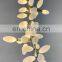 Nordic Flowing Leaf Design Creative Glass Flower Chandelier Brass Art Design Pendant Light For Hotel Home Living Room