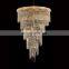 modern round crystal spiral hotel crystal pendant lamp restaurant chandelier