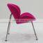 replica fiberglass/plywood stainless steel frame fabric Pierre Paulin Style Orange Slice Chair