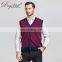 Men's 100% Cashmere Cardigan Plain Knitted V Neck Sleeveless Vest Sweater