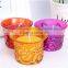 bronzing glass tealight candle holder with wax glass votive candle holder