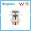 Bathroom accessory brass basin pop up drain waste with watermark