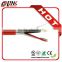 Single screened 2core fire alarm cable with copper clad aluminum conductor