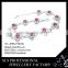 2016 Beautiful design cheap 925 silver red CZ rhodium plated lucky you bracelet
