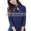 Denim Shirts Womens Denim Dress Ready made SYNZ-6713