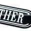 customize silver letter printed anodized aluminum nameplate