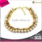 2015 caroline new fashion jewelry beautiful alloy pearl bib necklace