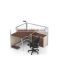 modern design 2 seaters office workstation with 32mm thickness partition