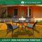 Outdoor Armless Chairs Bamboo Style Dining Set