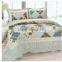 Korean new style patchwork grid bed sheet, bed cover 3pcs