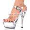 Pleaser shoes 17cm High Heel Slippers Platforms Party / Wedding Shoes sexy Pole Dance Shoes